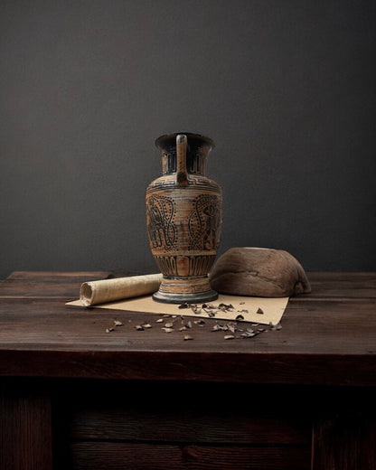 Vintage Bay Keramik “Greek Revival” Vase - West Germany (c. 1950s-1970s)