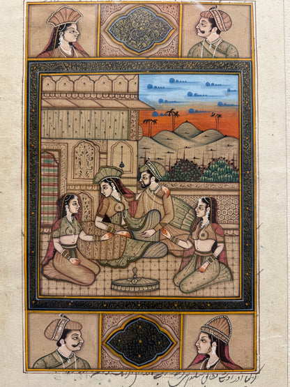Indian Mughal Style Miniature Painting