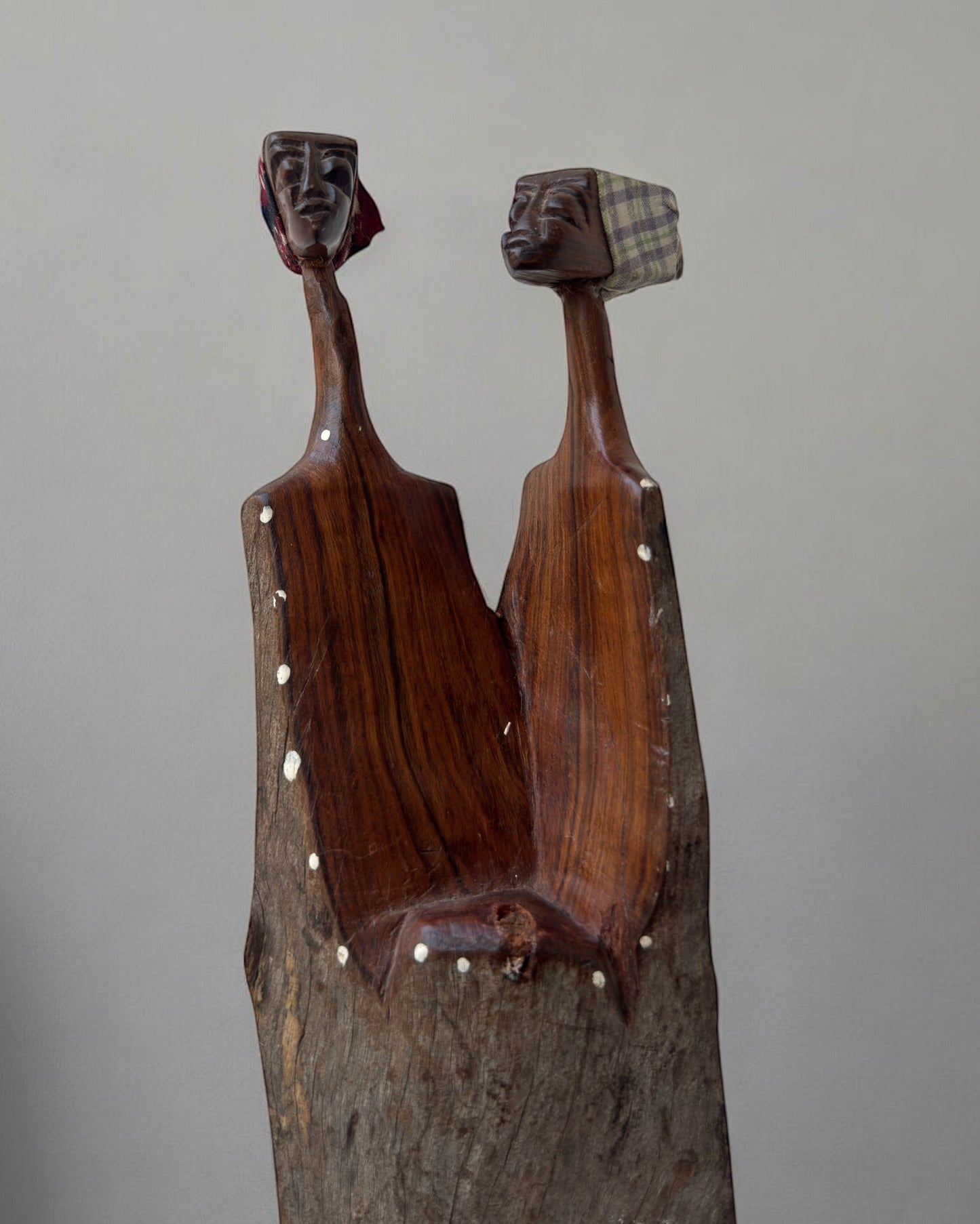 Hand Carved African Makonde Unity Sculpture