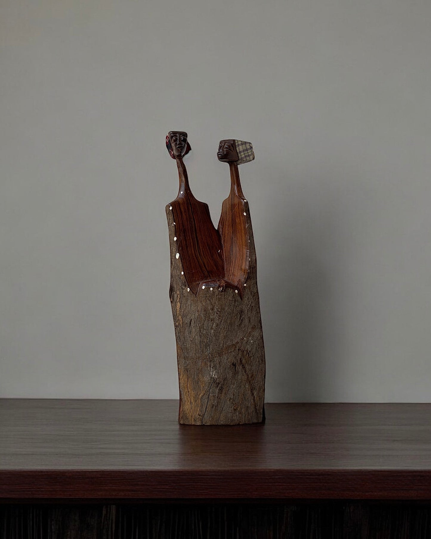 Hand Carved African Makonde Unity Sculpture