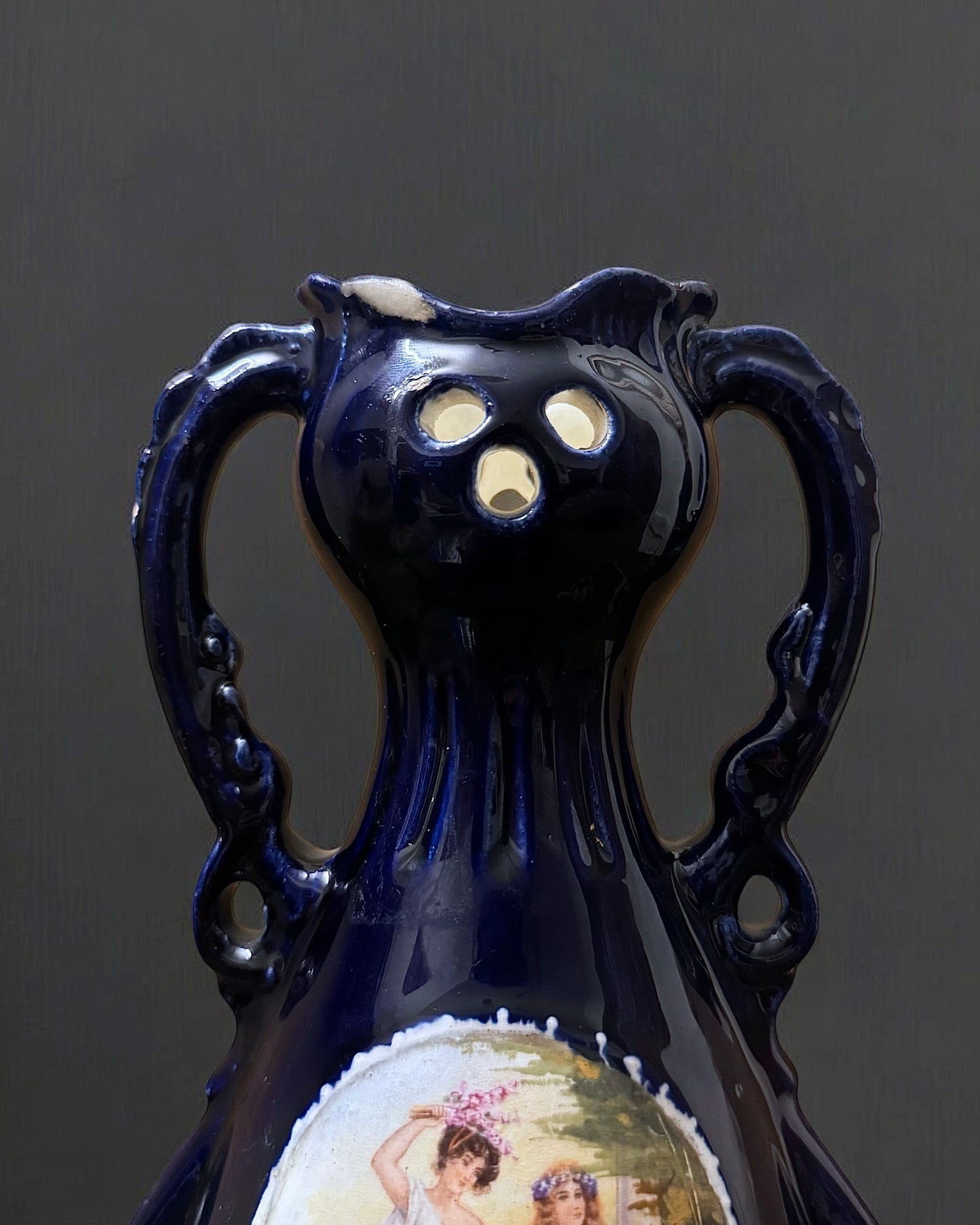 Joseph Strnact Art Nouveau Terracotta Majolica Vase (Vienna, c. 1890-1910)