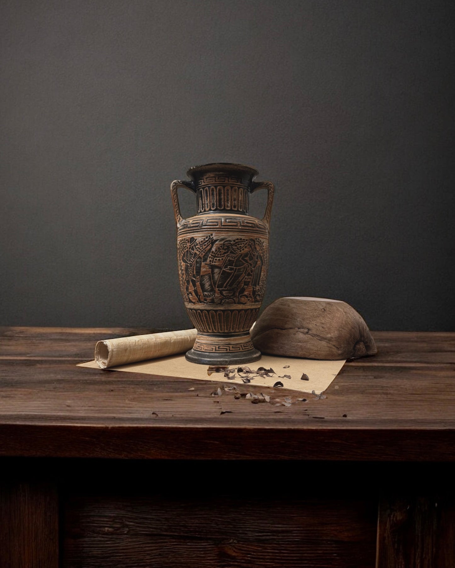 Vintage Bay Keramik “Greek Revival” Vase - West Germany (c. 1950s-1970s)