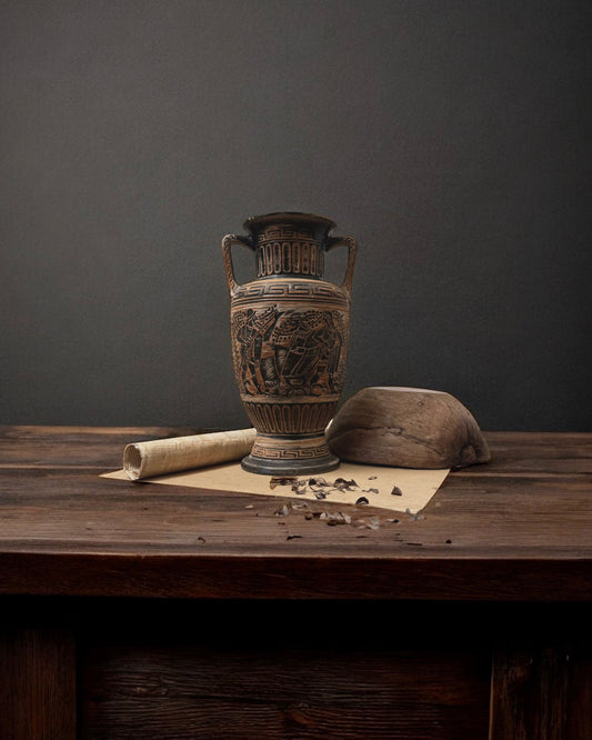 Vintage Bay Keramik “Greek Revival” Vase - West Germany (c. 1950s-1970s)