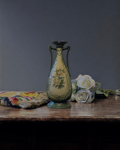 Rockingham-Revival English Earthenware Vase, Early-Mid century (c. 1930-1950)