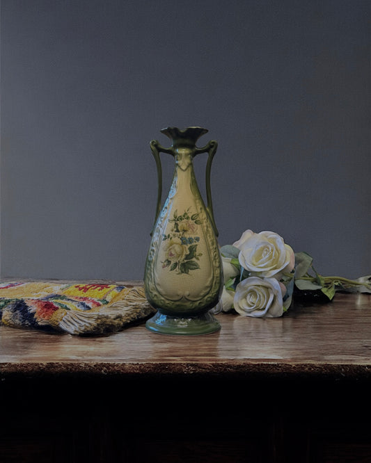 Rockingham-Revival English Earthenware Vase, Early-Mid century (c. 1930-1950)