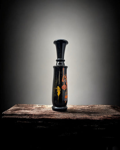 Hand-painted Indian Wooden Vase