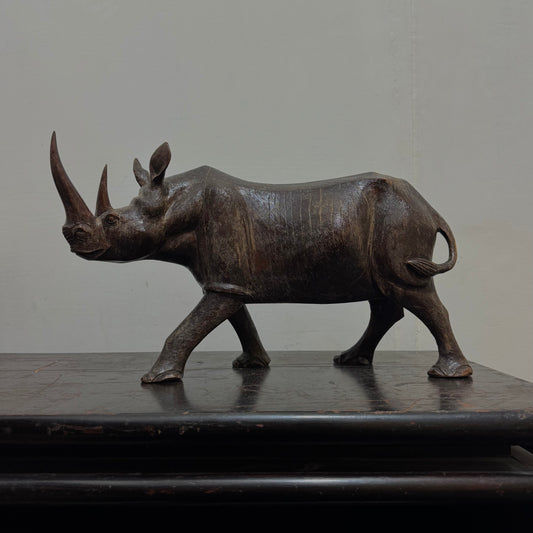 Rhinoceros - Wood Carving