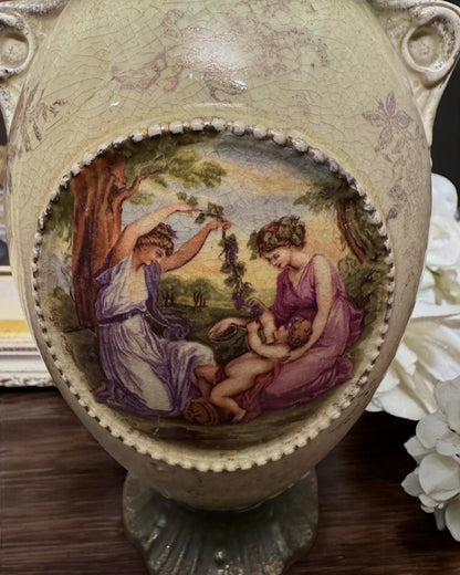 Victorian Stoneware Vase, Second Half of the 19th Century, England.