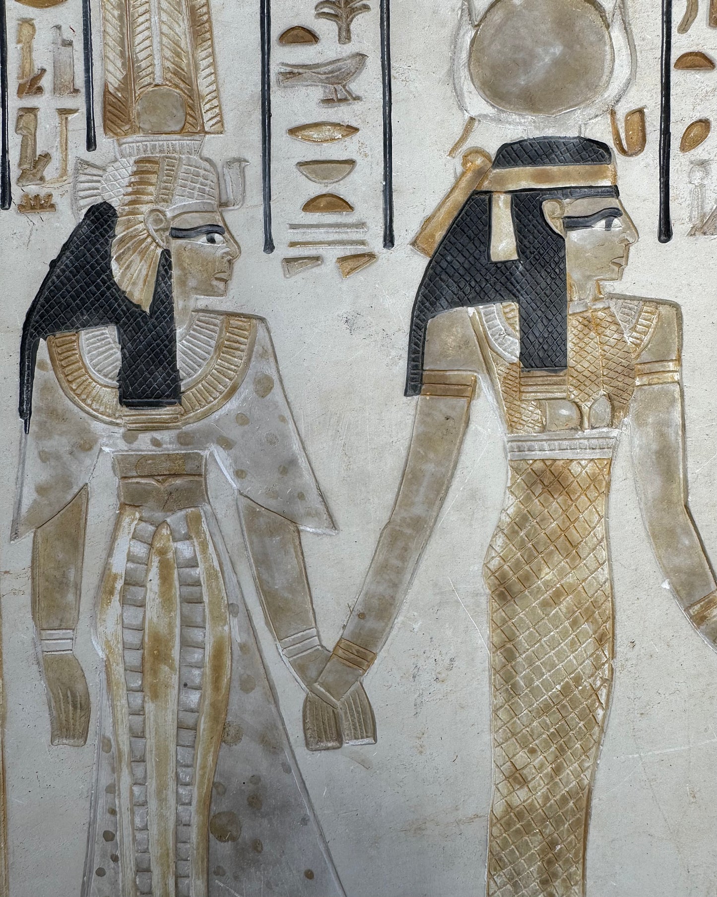 Carved Egyptian Ceramic Plaque