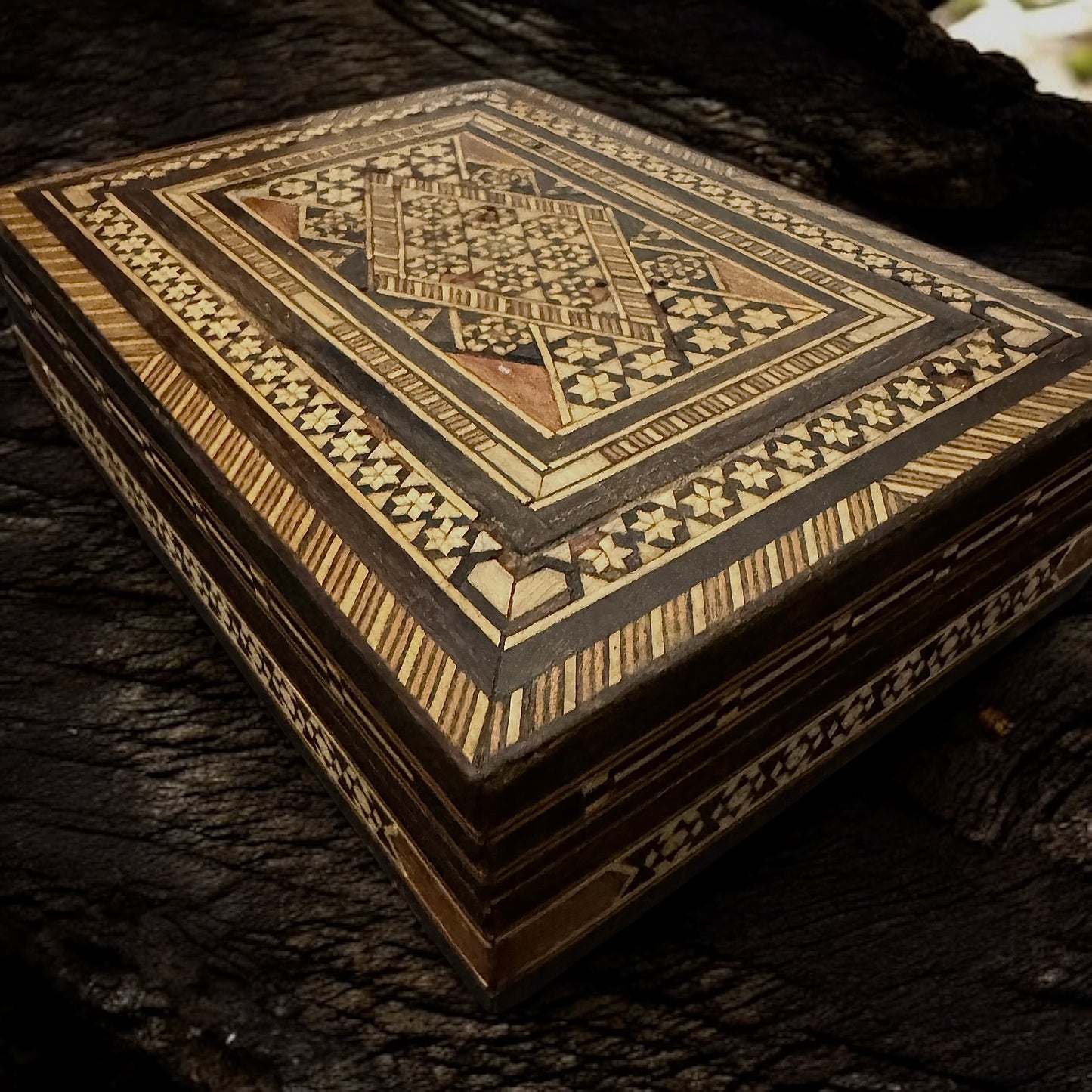 Antique Persian Khatamkari Box