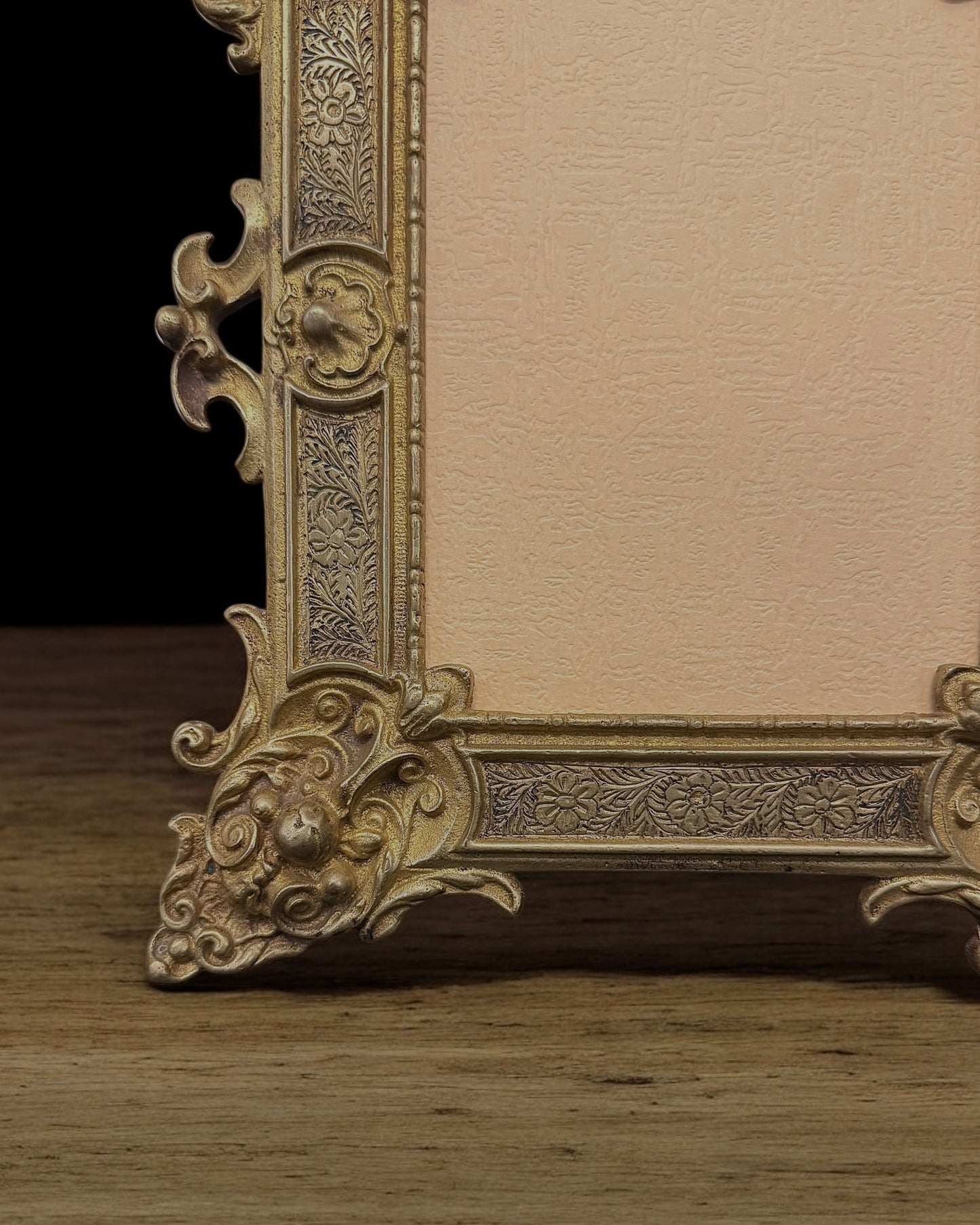 19th-century Victorian Brass Photo Frame
