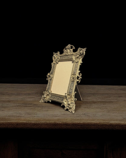19th-century Victorian Brass Photo Frame