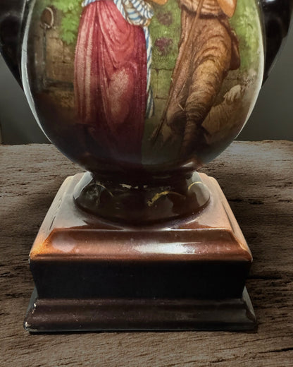 Antique Victorian Art Nouveau Austrian Vase with sealed top (circa 1890-1910)