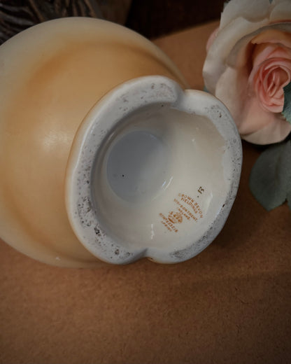 English Crown Devon “Spring” Pattern Hand-Painted Vase, Fielding & Co., Stoke-on-Trent, circa 1910s