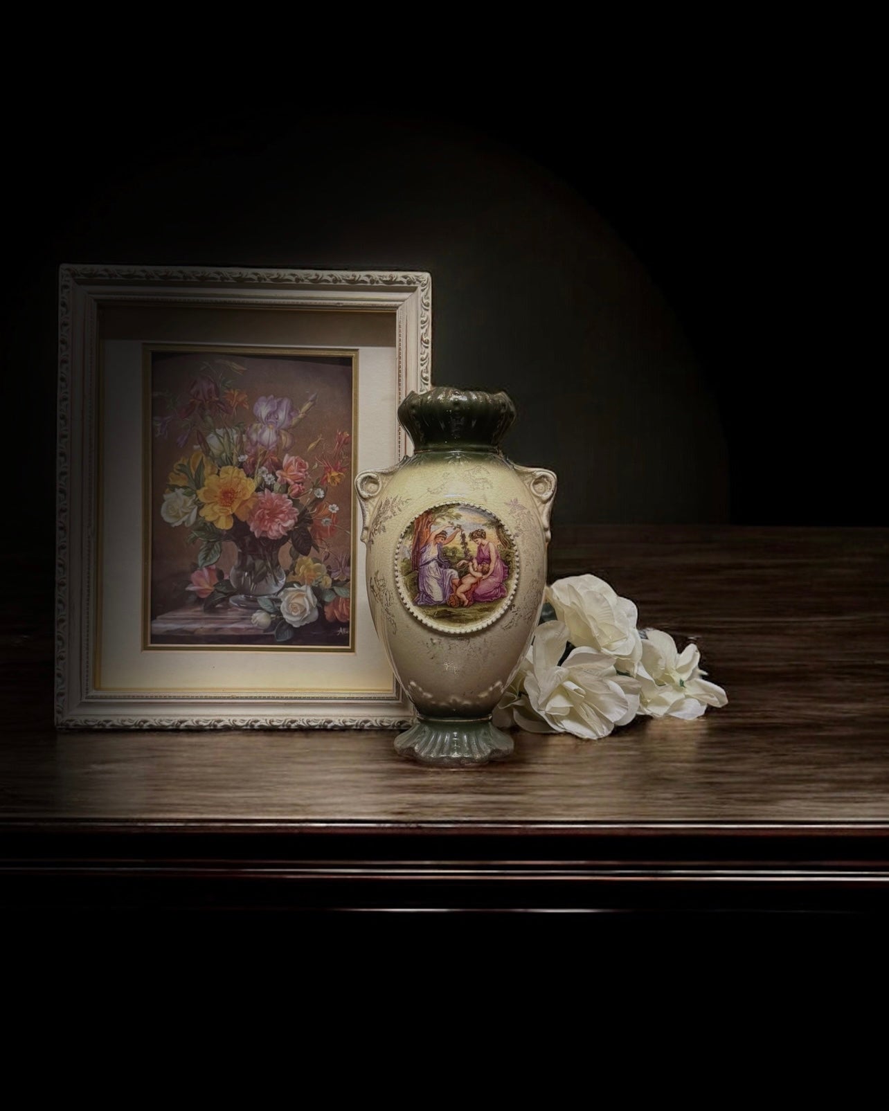 Victorian Stoneware Vase, Second Half of the 19th Century, England.