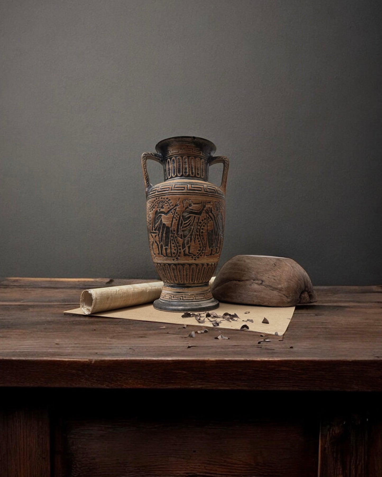 Vintage Bay Keramik “Greek Revival” Vase - West Germany (c. 1950s-1970s)