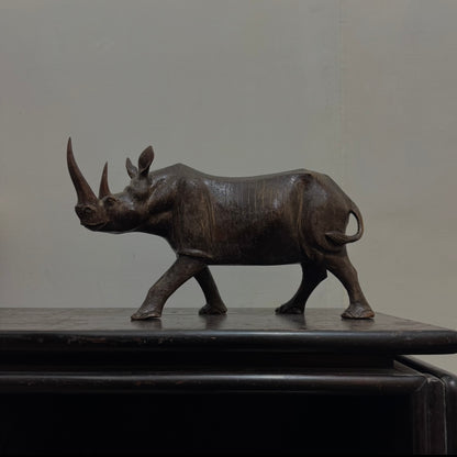 Rhinoceros - Wood Carving