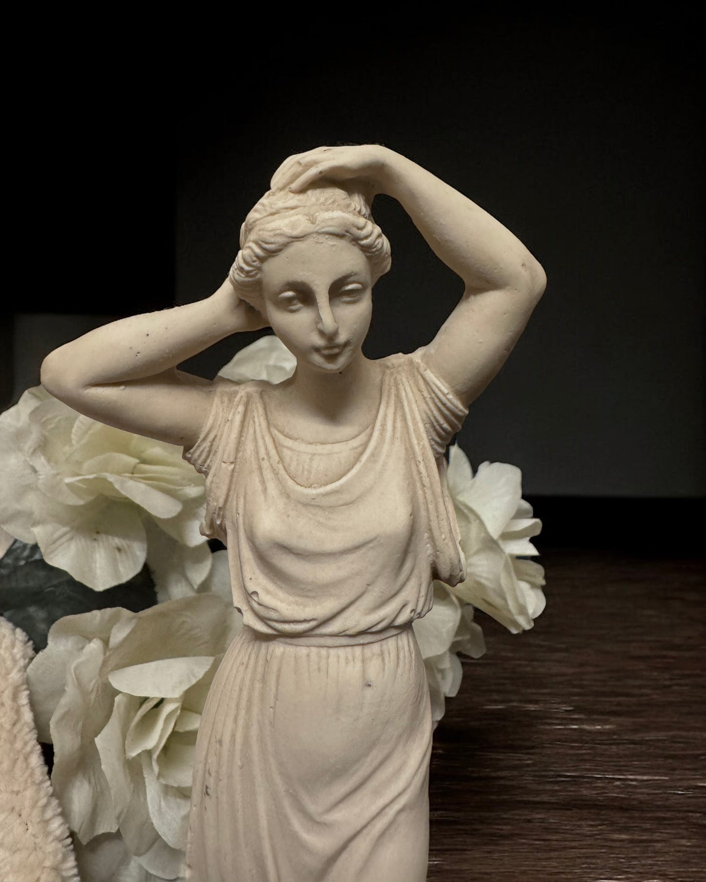 Venus Victrix - Vintage Greek Composite Alabaster Figurine (Marked “TANARPA”)