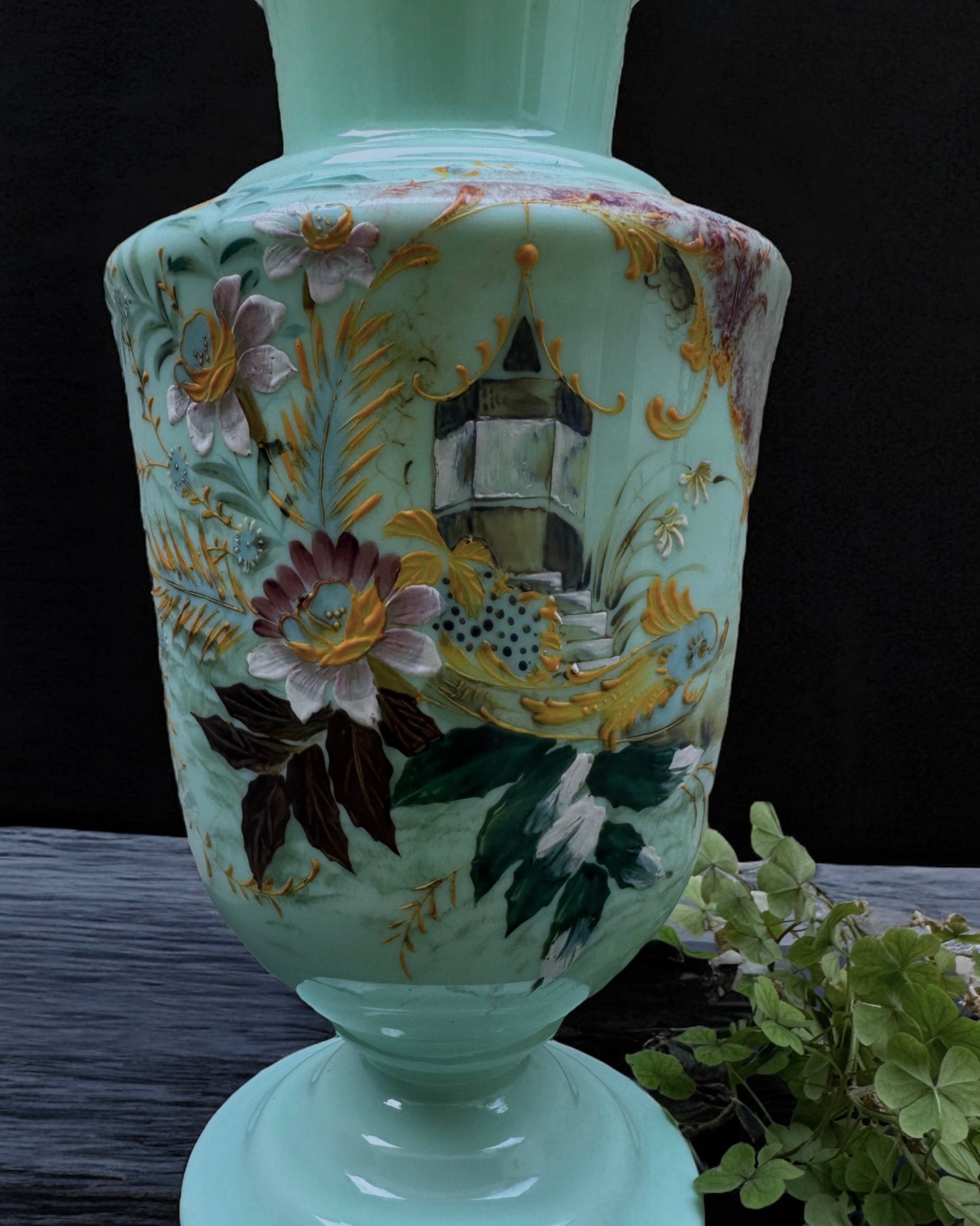 19th Century Victorian Opaline Vase