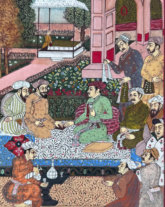 Early to Mid 20th century Indian Mughal Miniature Paintings