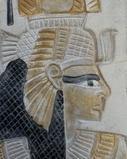 Carved Egyptian Ceramic Plaque