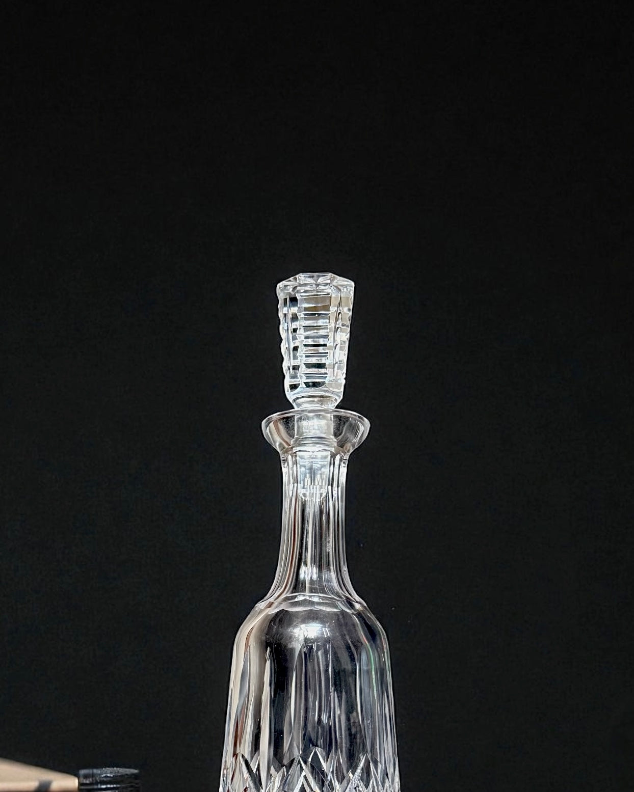 Vintage Hand-Cut Crystal Decanter