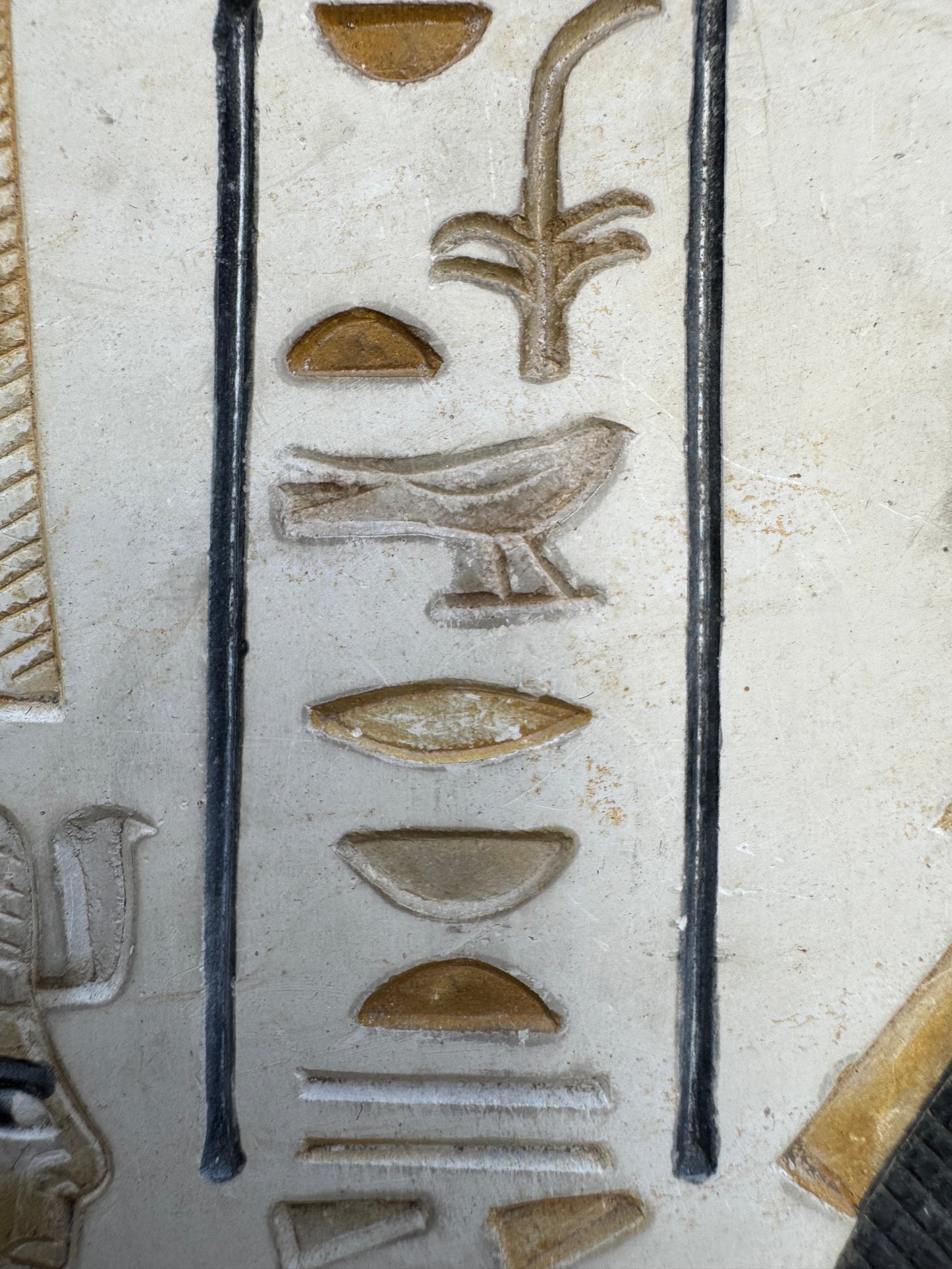 Carved Egyptian Ceramic Plaque