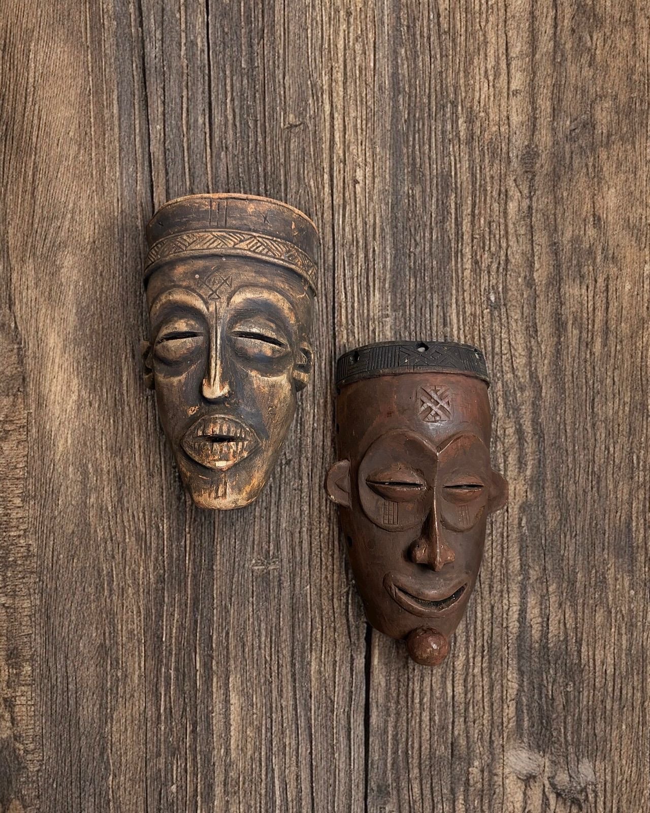 African Chokwe Mwana Pwo Masks