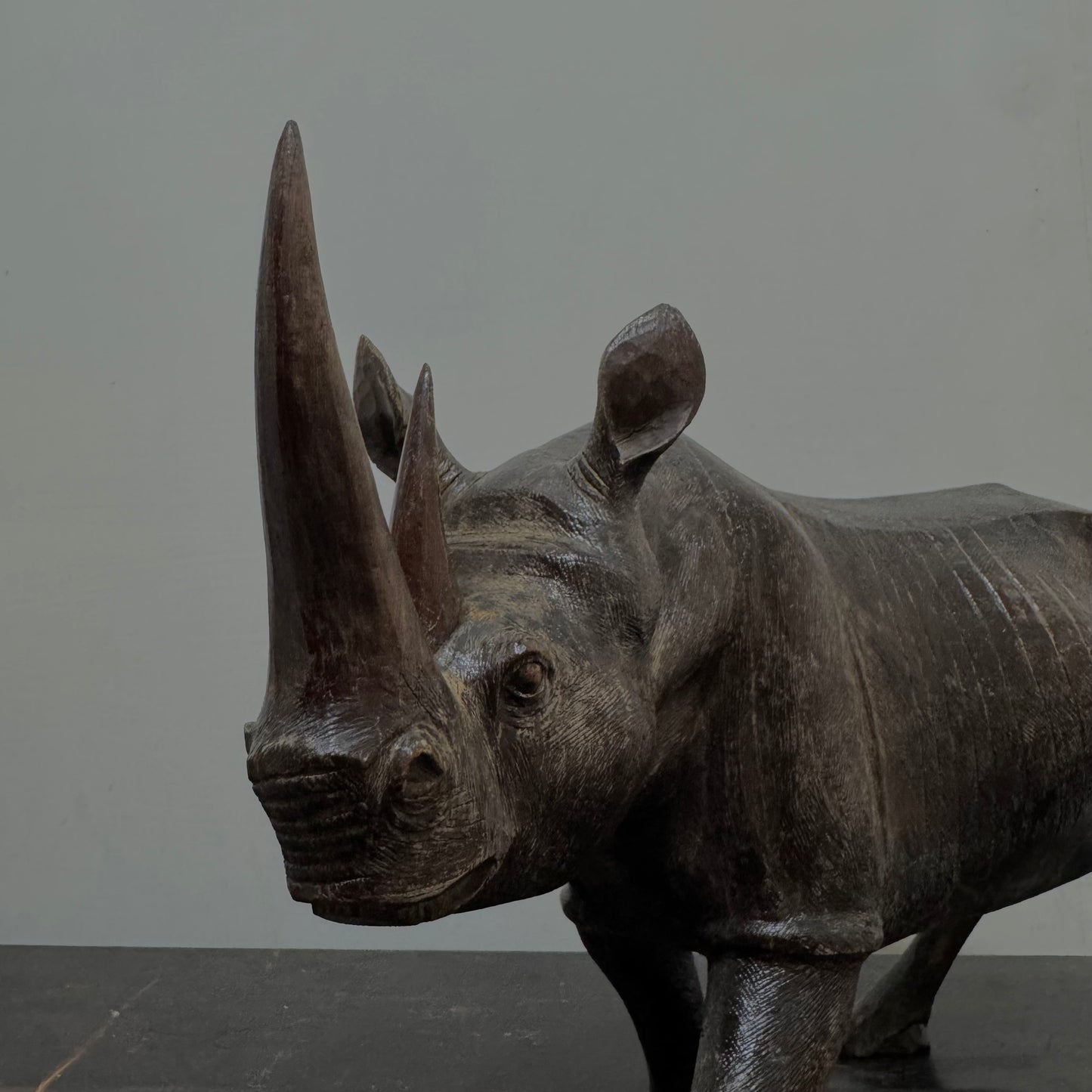 Rhinoceros - Wood Carving