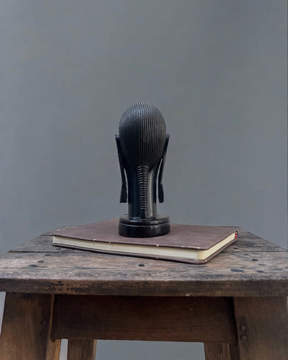 African Ebony Carved Bust