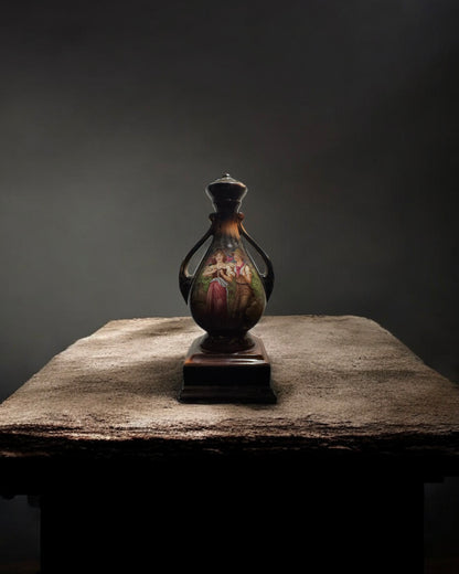 Antique Victorian Art Nouveau Austrian Vase with sealed top (circa 1890-1910)