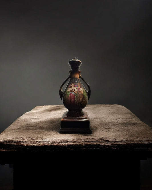Antique Victorian Art Nouveau Austrian Vase with sealed top (circa 1890-1910)