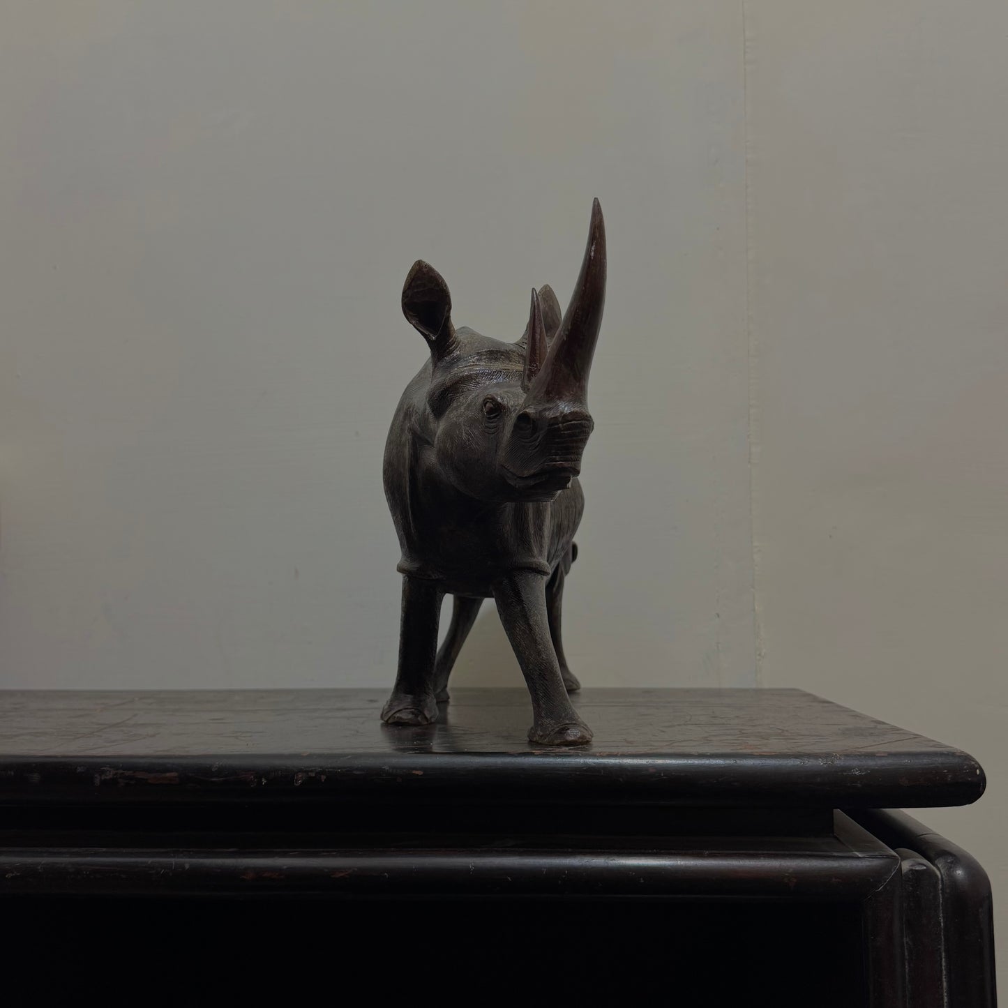 Rhinoceros - Wood Carving