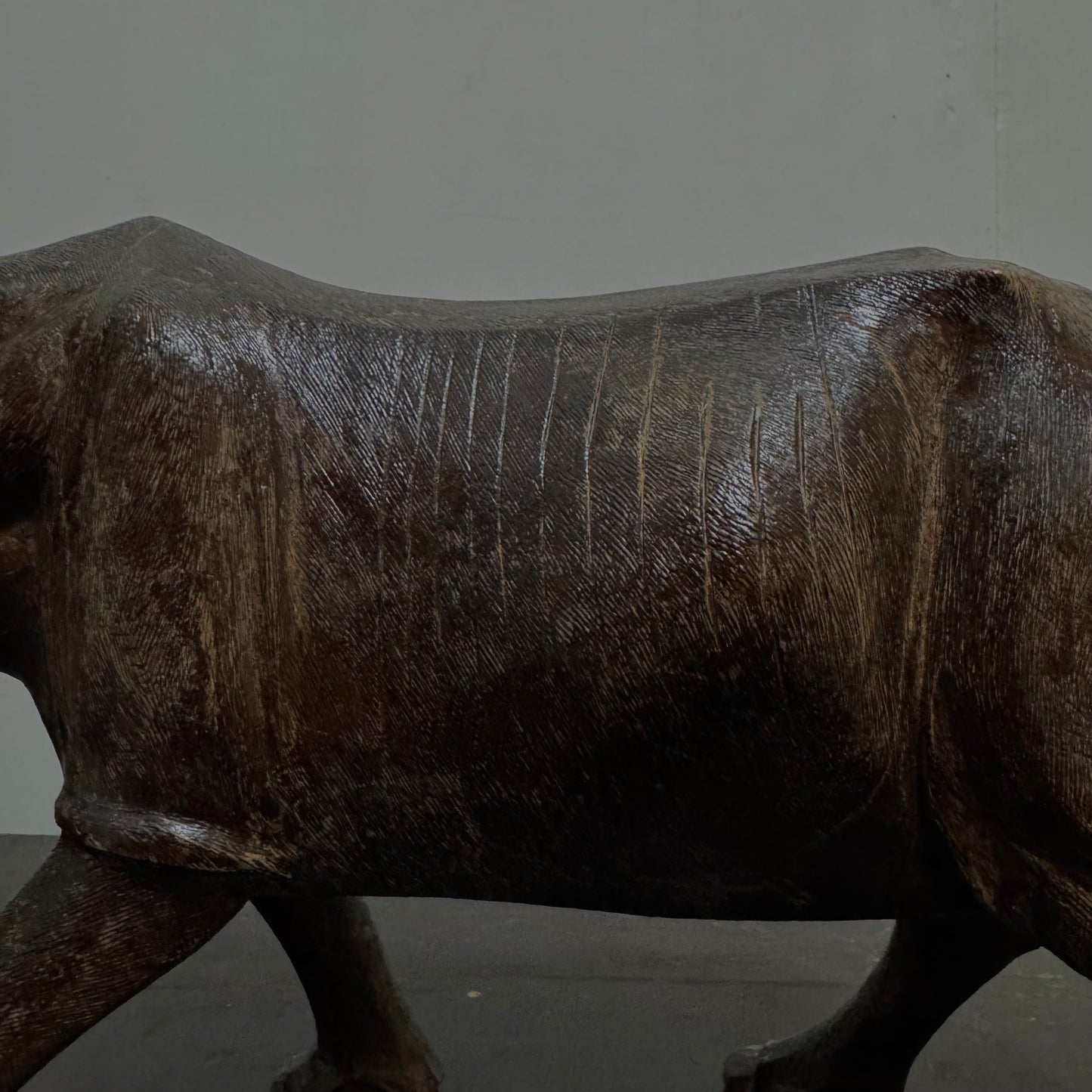 Rhinoceros - Wood Carving