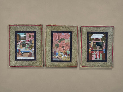 Early to Mid 20th century Indian Mughal Miniature Paintings