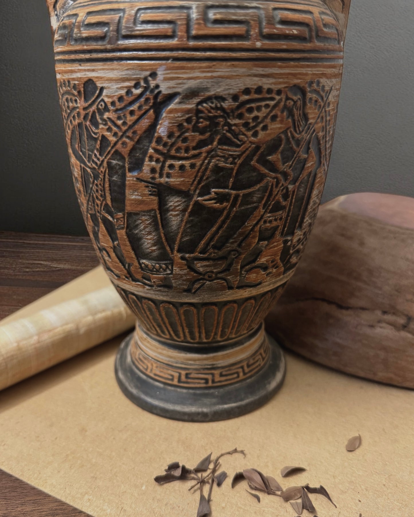 Vintage Bay Keramik “Greek Revival” Vase - West Germany (c. 1950s-1970s)