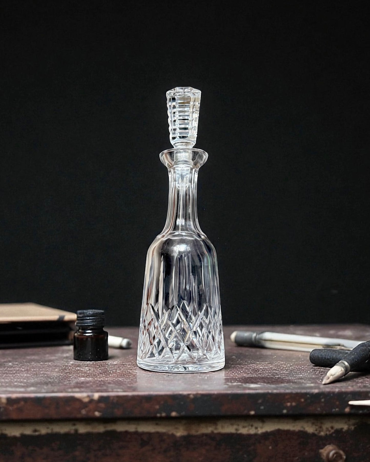Vintage Hand-Cut Crystal Decanter