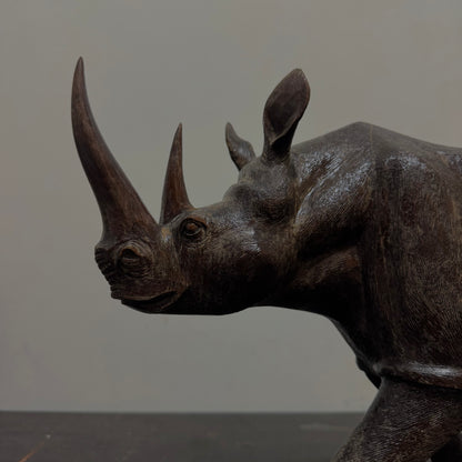 Rhinoceros - Wood Carving