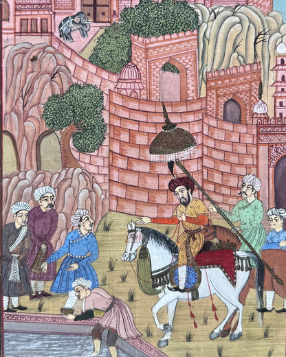 Early to Mid 20th century Indian Mughal Miniature Paintings