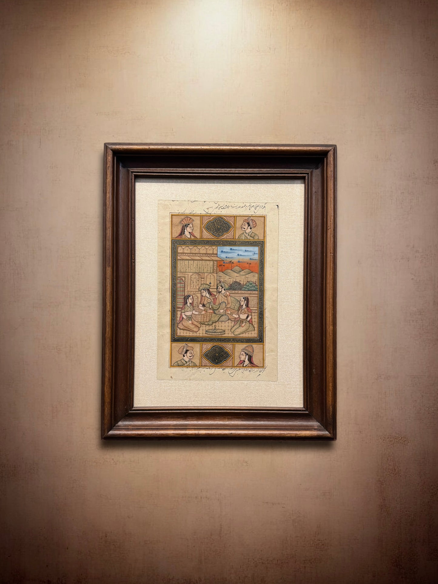 Indian Mughal Style Miniature Painting