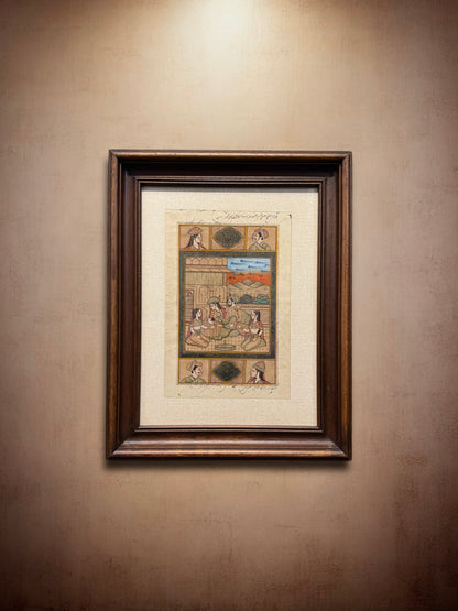 Indian Mughal Style Miniature Painting