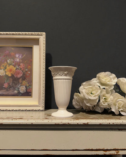 Wedgwood Embossed Queen’s Ware Vase, Etruria and Barlaston, England, c.1949