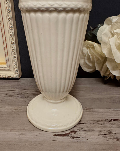 Wedgwood Embossed Queen’s Ware Vase, Etruria and Barlaston, England, c.1949