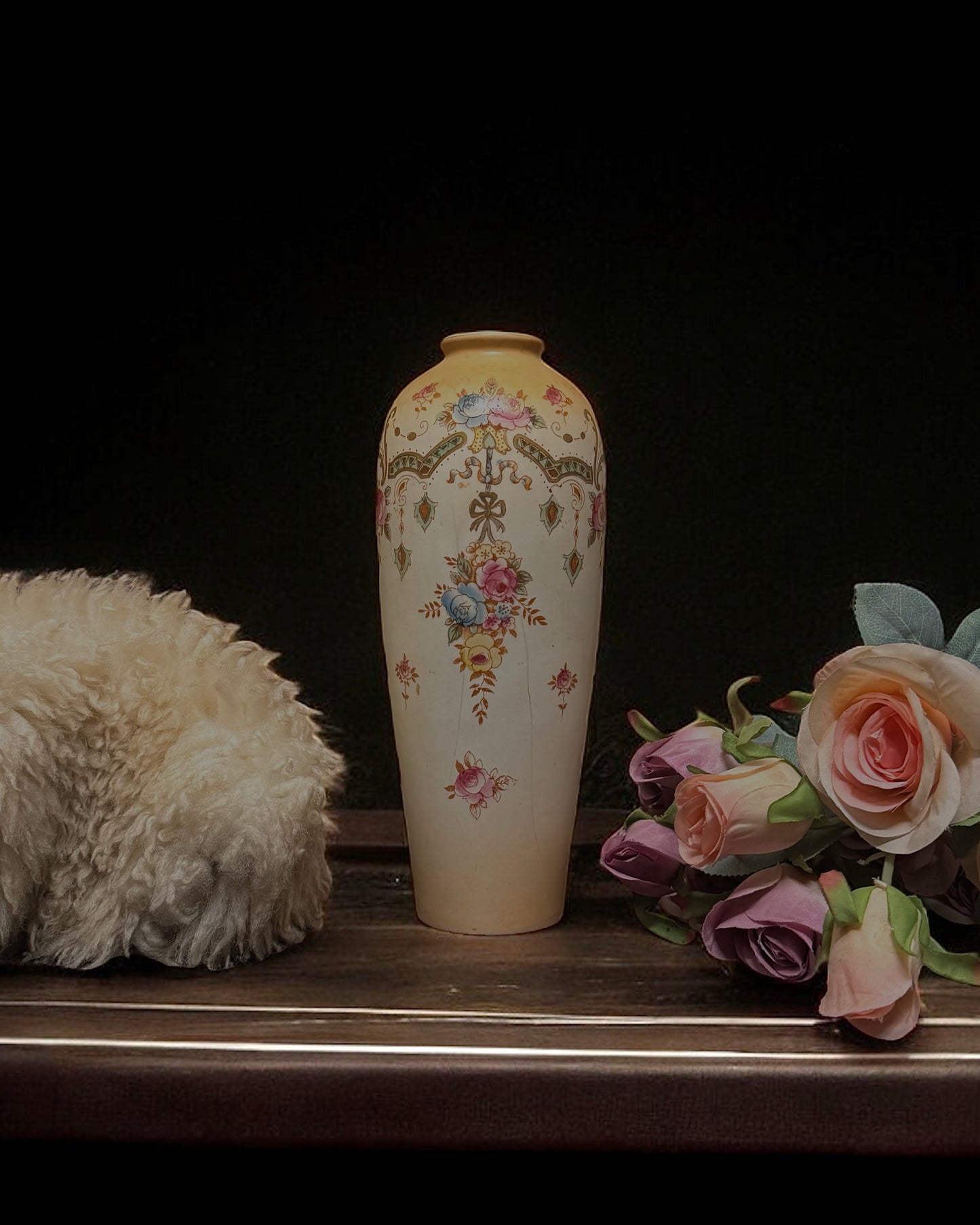 English Crown Devon “Perth” Pattern Vase, Fielding & Co., Stoke-on-Trent, circa 1913-14