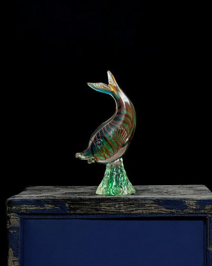 Handblown Italian Murano Art Glass Fish Figurine, Mid-Century (1950–1980)