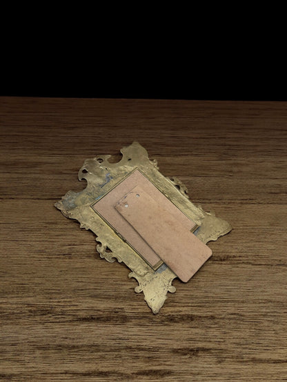 19th-century Victorian Brass Photo Frame