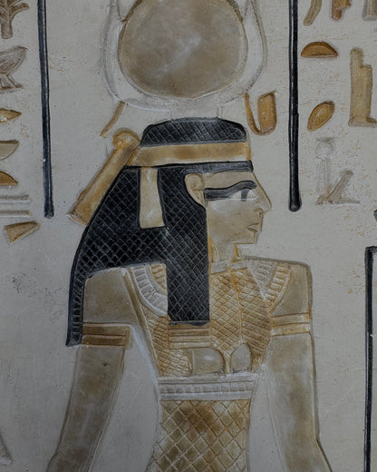 Carved Egyptian Ceramic Plaque