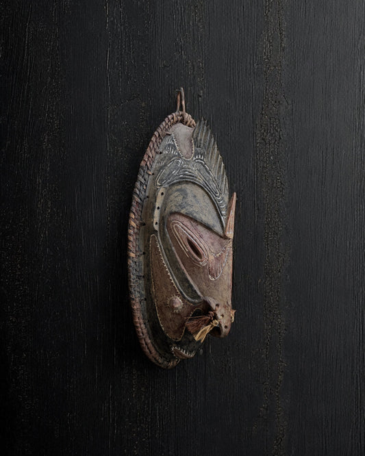 African Papua New Guinea Wooden Ceremonial Mask