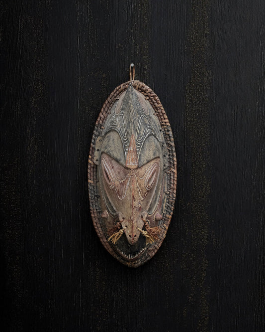 African Papua New Guinea Wooden Ceremonial Mask