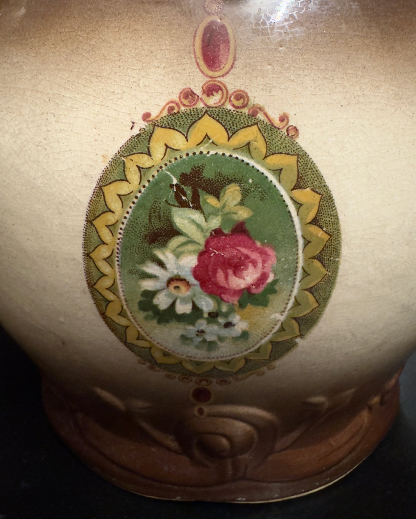 Edwardian English Floral Jardinière - “Glasgow” Pattern (c. 1910-1920s)